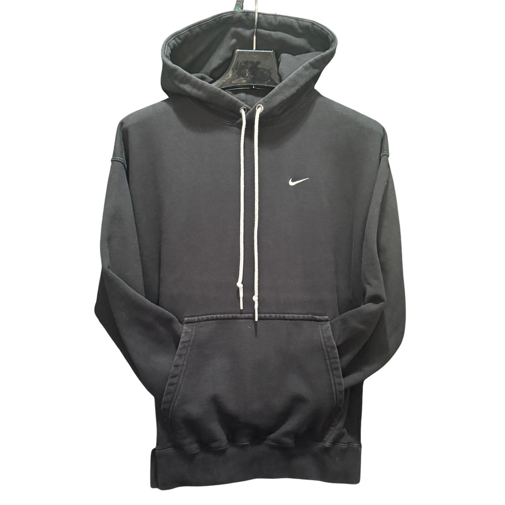 Size Small - Nike Solo Swoosh Fleece Hoodie Black Pullover DA1105-010